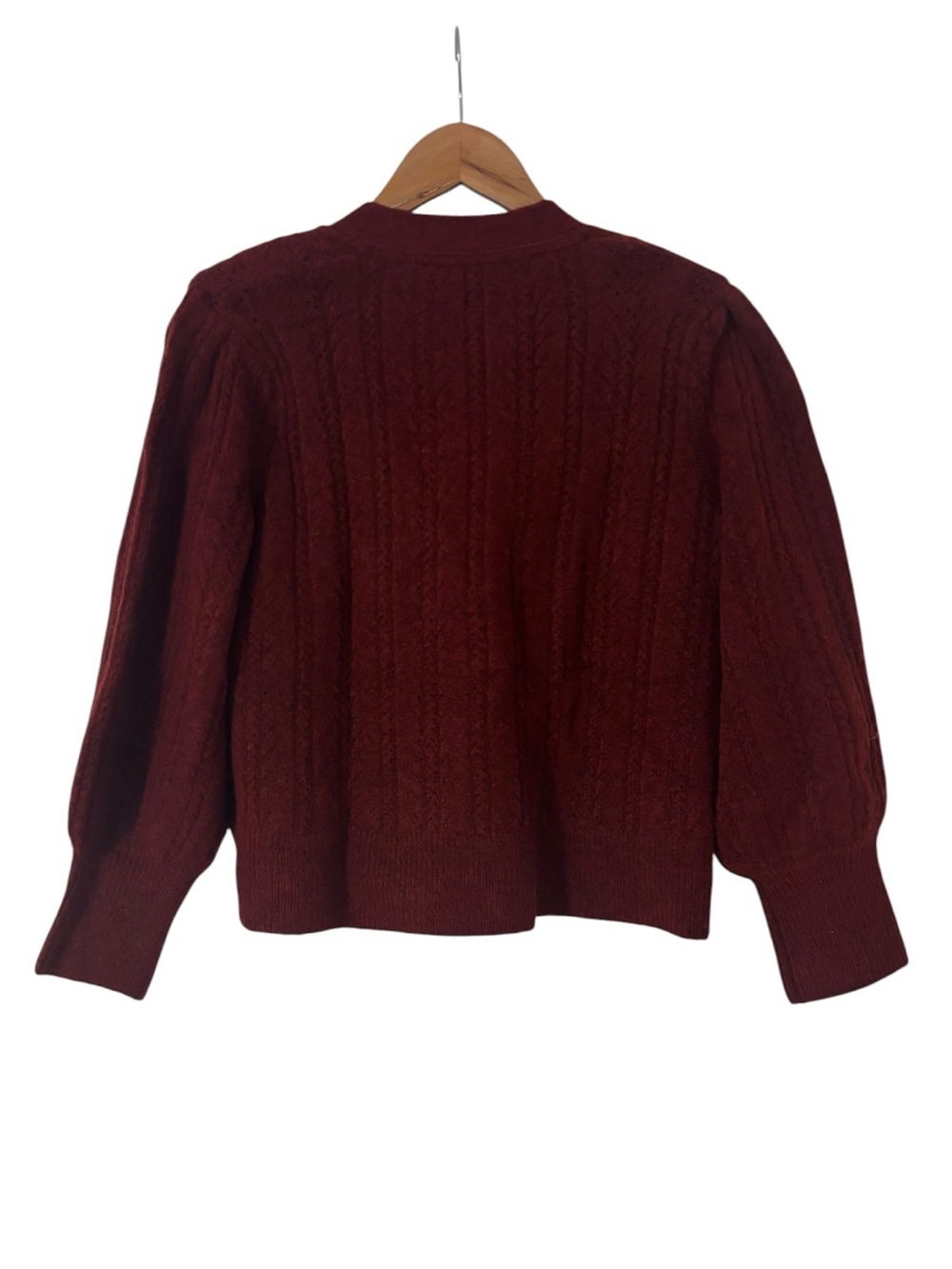 L’AGENCE Talulla Cable-Knit Cropped Cardigan - Picture 3 of 4